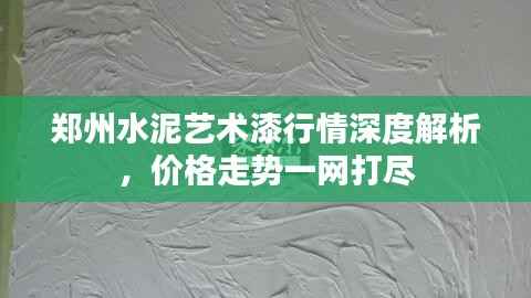 郑州水泥艺术漆行情深度解析,价格走势一网打尽